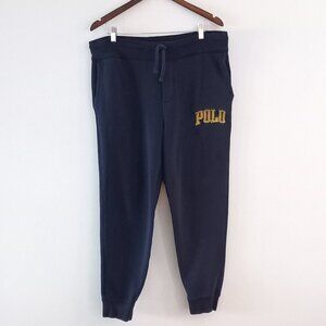 POLO RALPH LAUREN spellout embroidered jogging pants